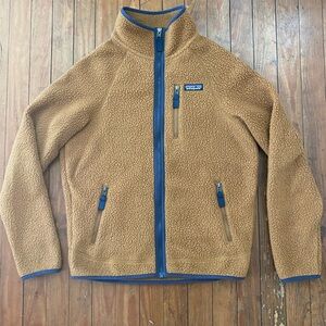 Patagonia Mens Retro Pile Fleece Jacket Bear Brown Small